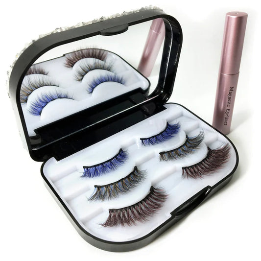 Color False Eyelash Magnetic Eyelash Liquid Set Magnet False