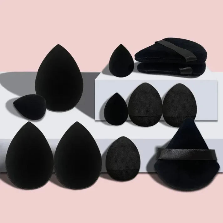 12 PCs Makeup Sponge Dry Wet Use Face Powder