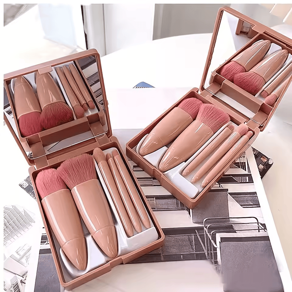 5Pcs Portable Travel Makeup Brushes