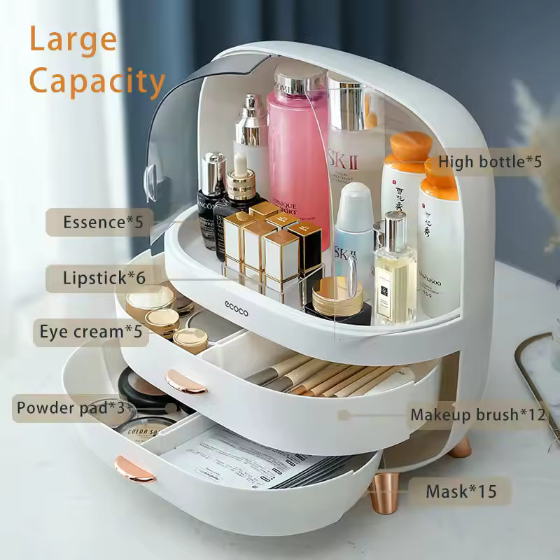 Large Makeup Storage Organizer Box