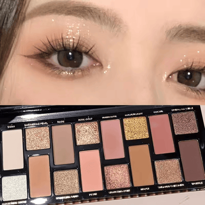 16 Color Matte Glitter Eyeshadow